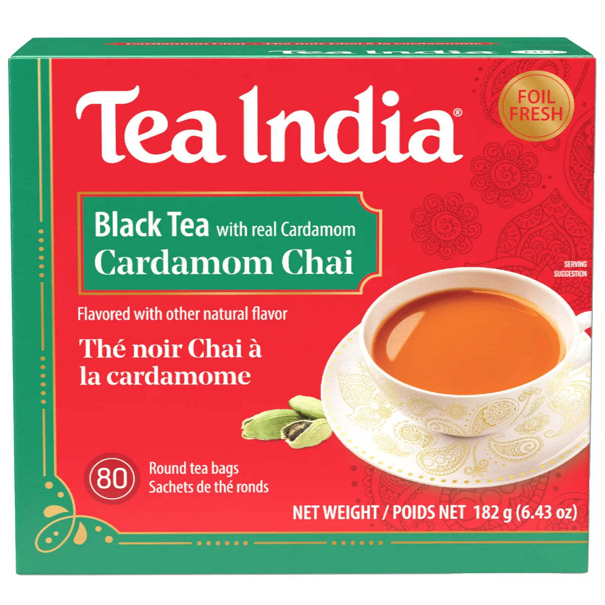 Teaindia Cardamom Chai 80pck