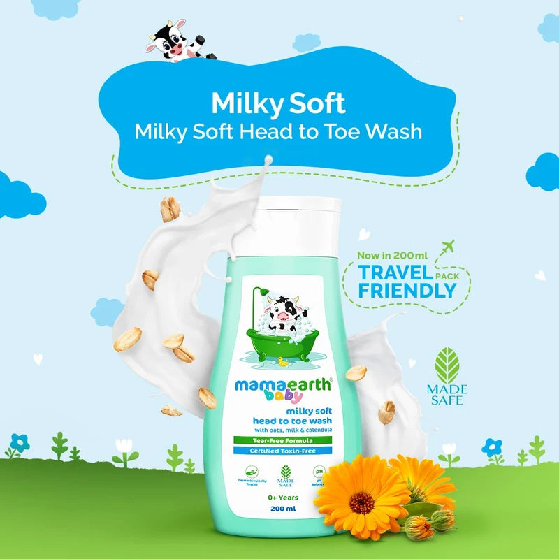 Mama Earth Baby Head-toe Wash 200ml