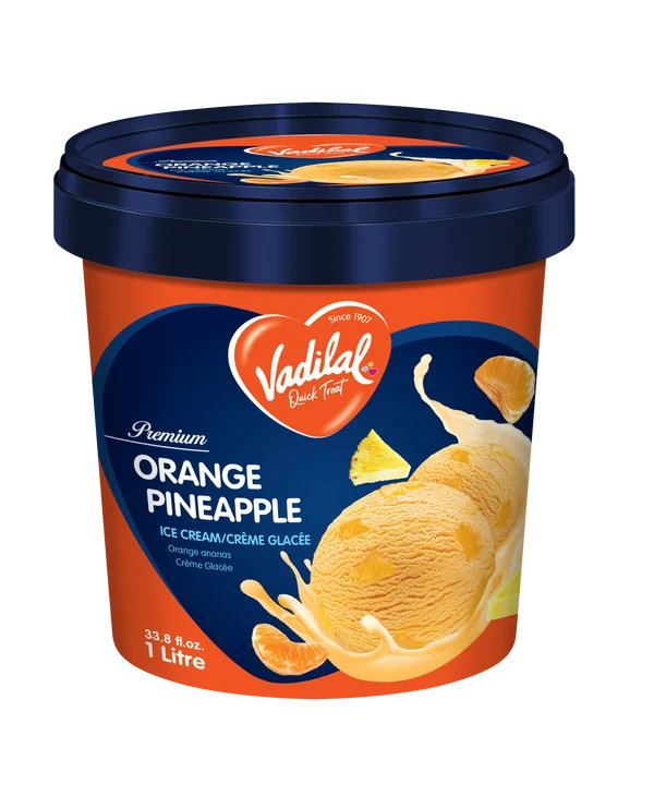 Vadilal Orng Pineapple Icecream 1l