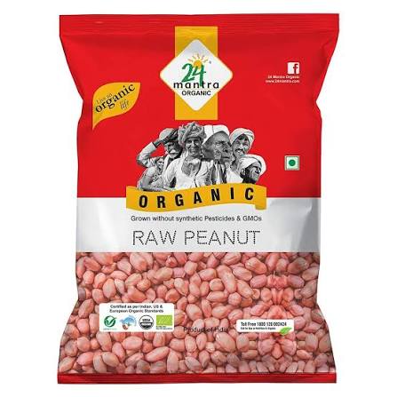 24m Org Raw Peanuts 800g