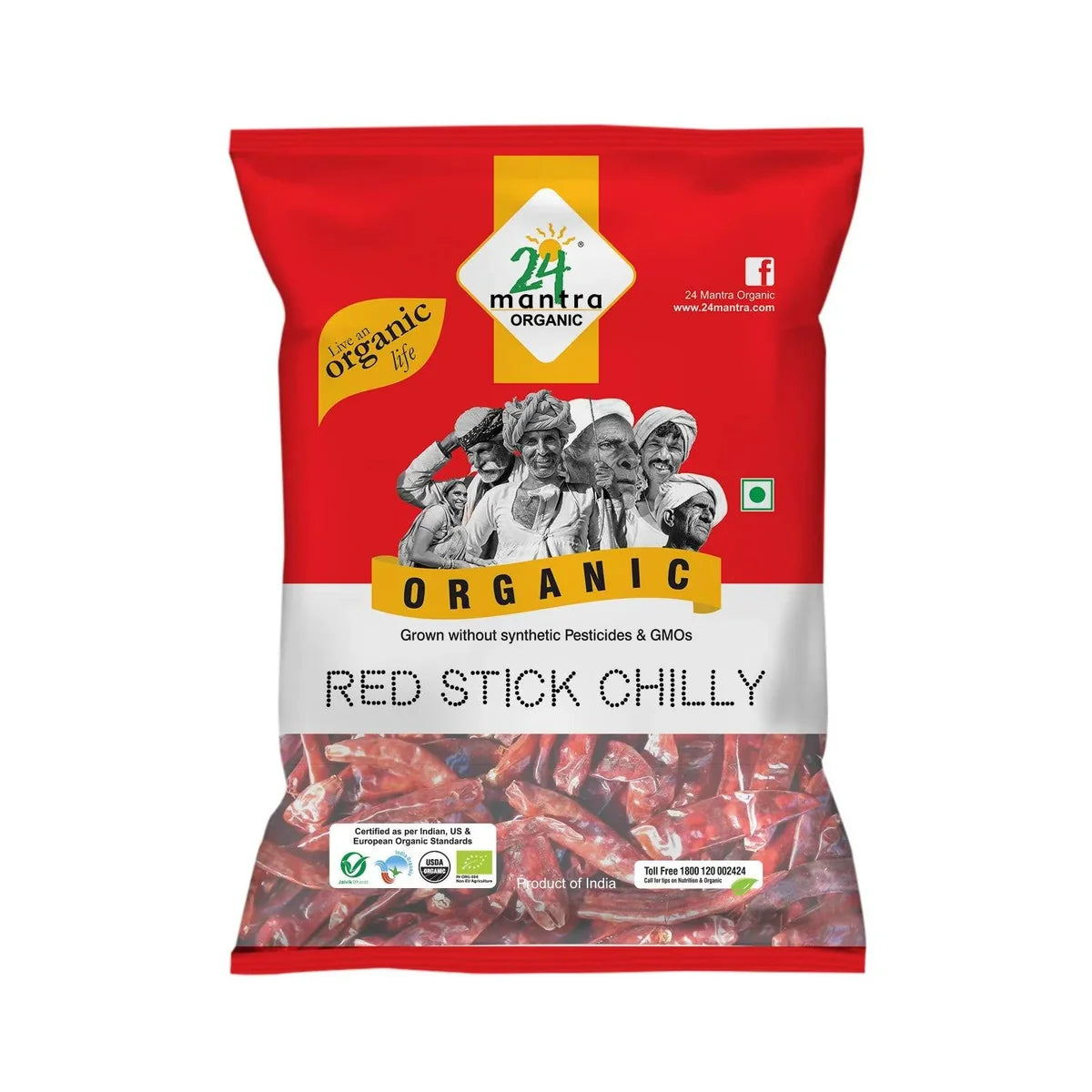 24m Org Red Stick Chilli 7oz