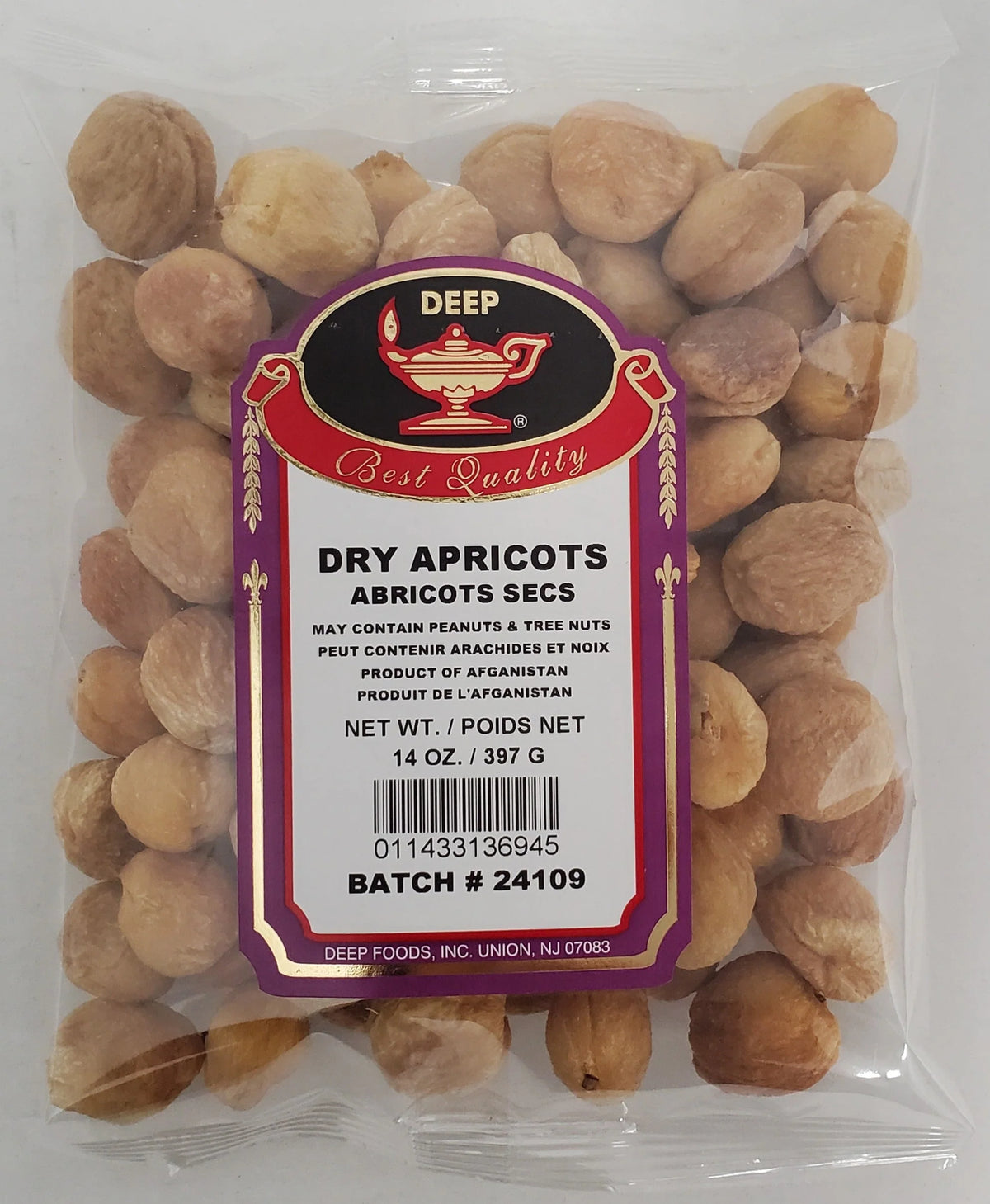 DP DRY APRICOTS 14OZ