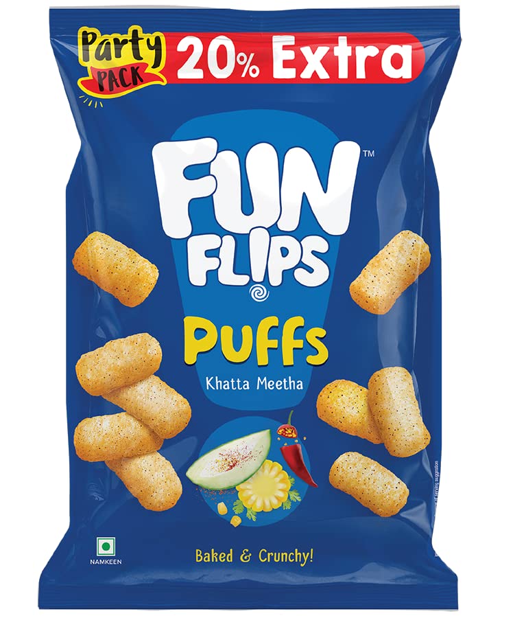 Funflips Puff Khatta Meeta 60g