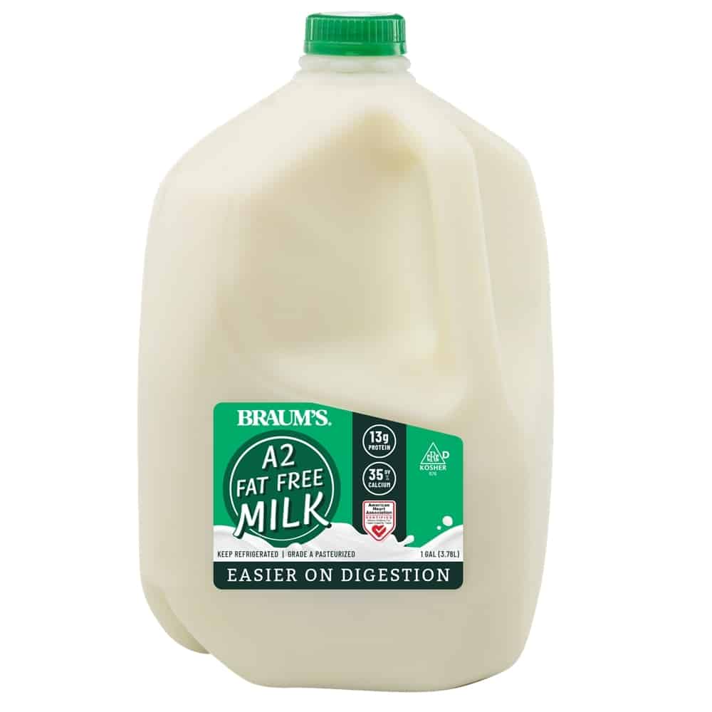 Braums A2 Fat Free Milk 1gal