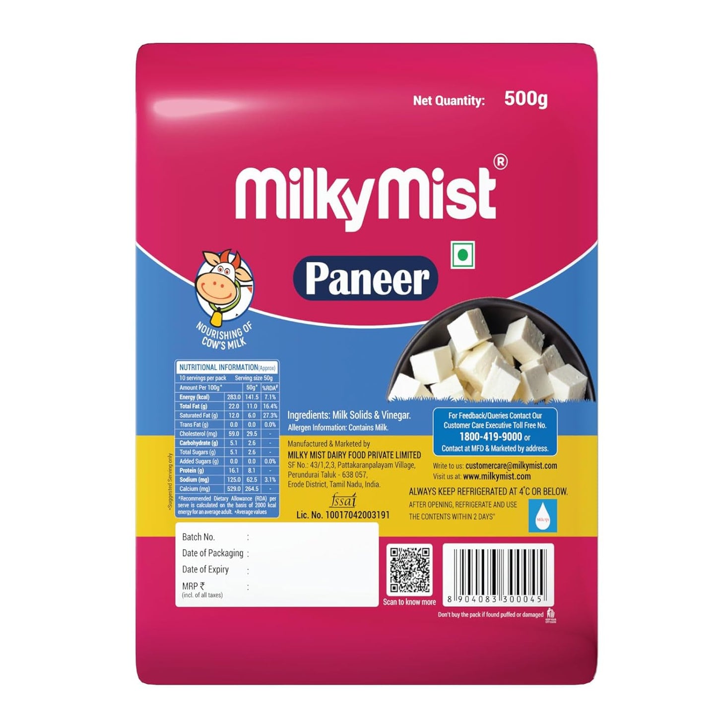 MILKY MIST ML PANEER BLK 500G