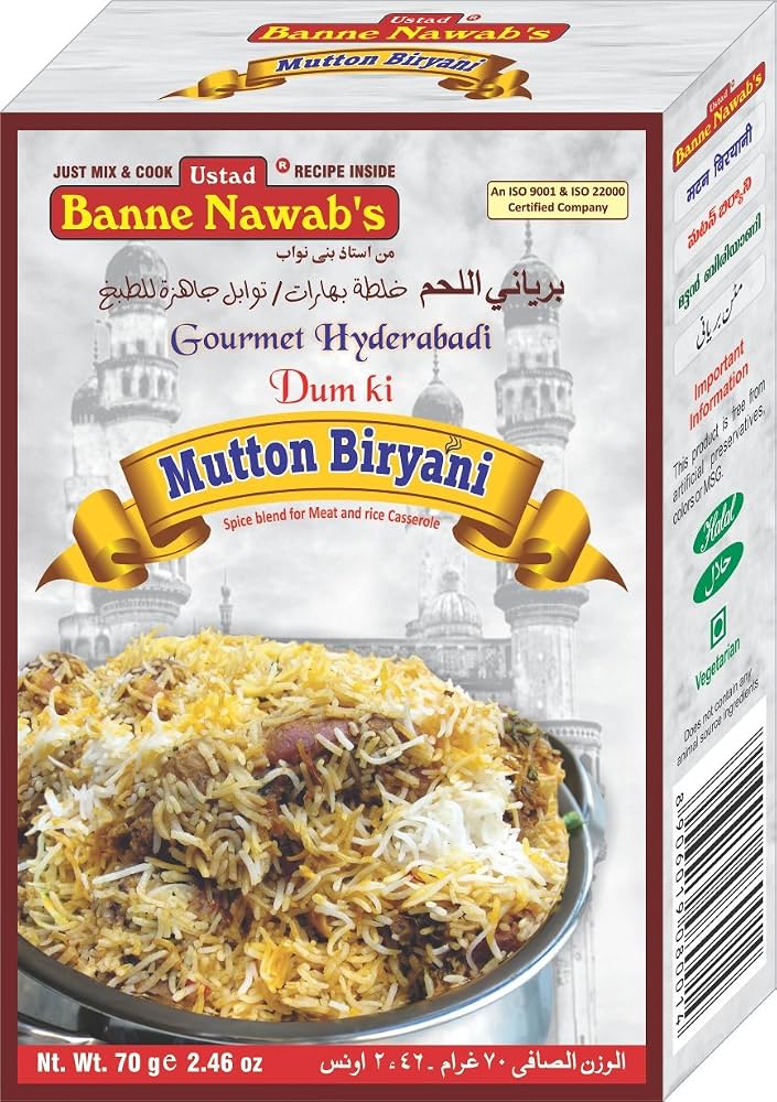 Banne Nawabs Mutton Biryani 70g