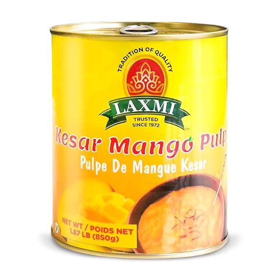 Laxmi Kesar Mango Pulp Tin 850g