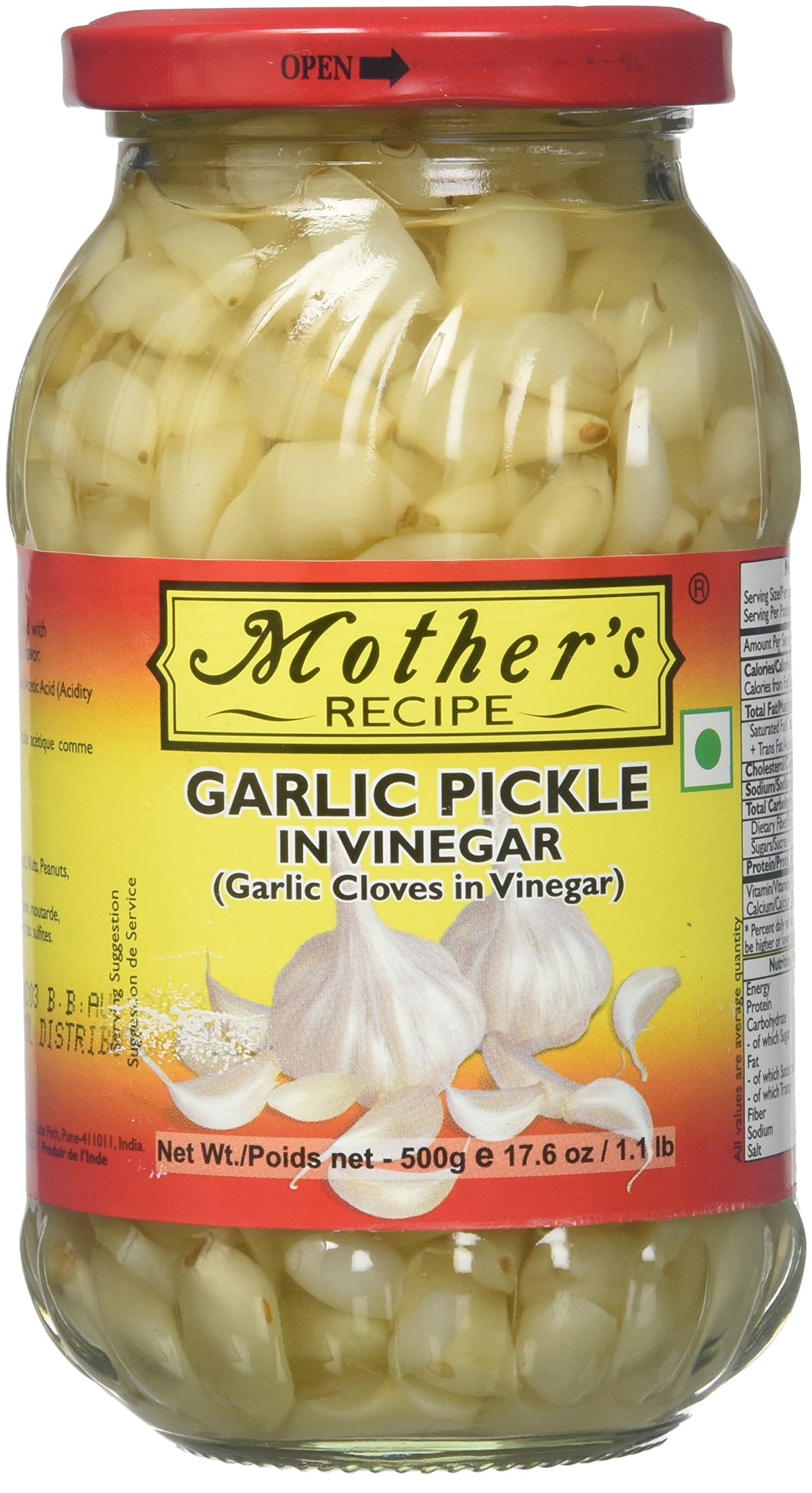 Mother's Recipe Garlic In Vinegar 500g