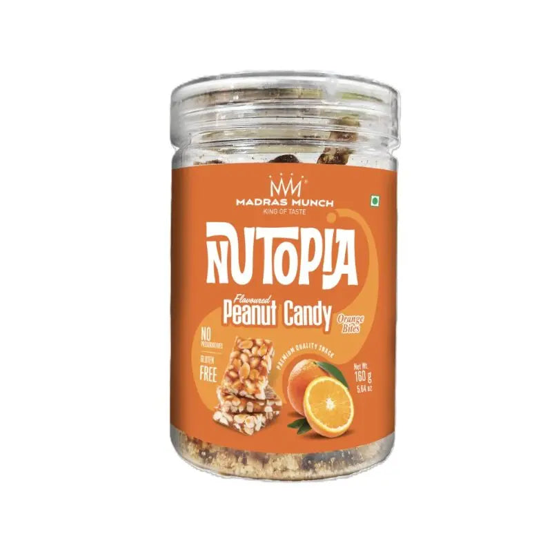 Nutopia Orng Peanut Candy 160g