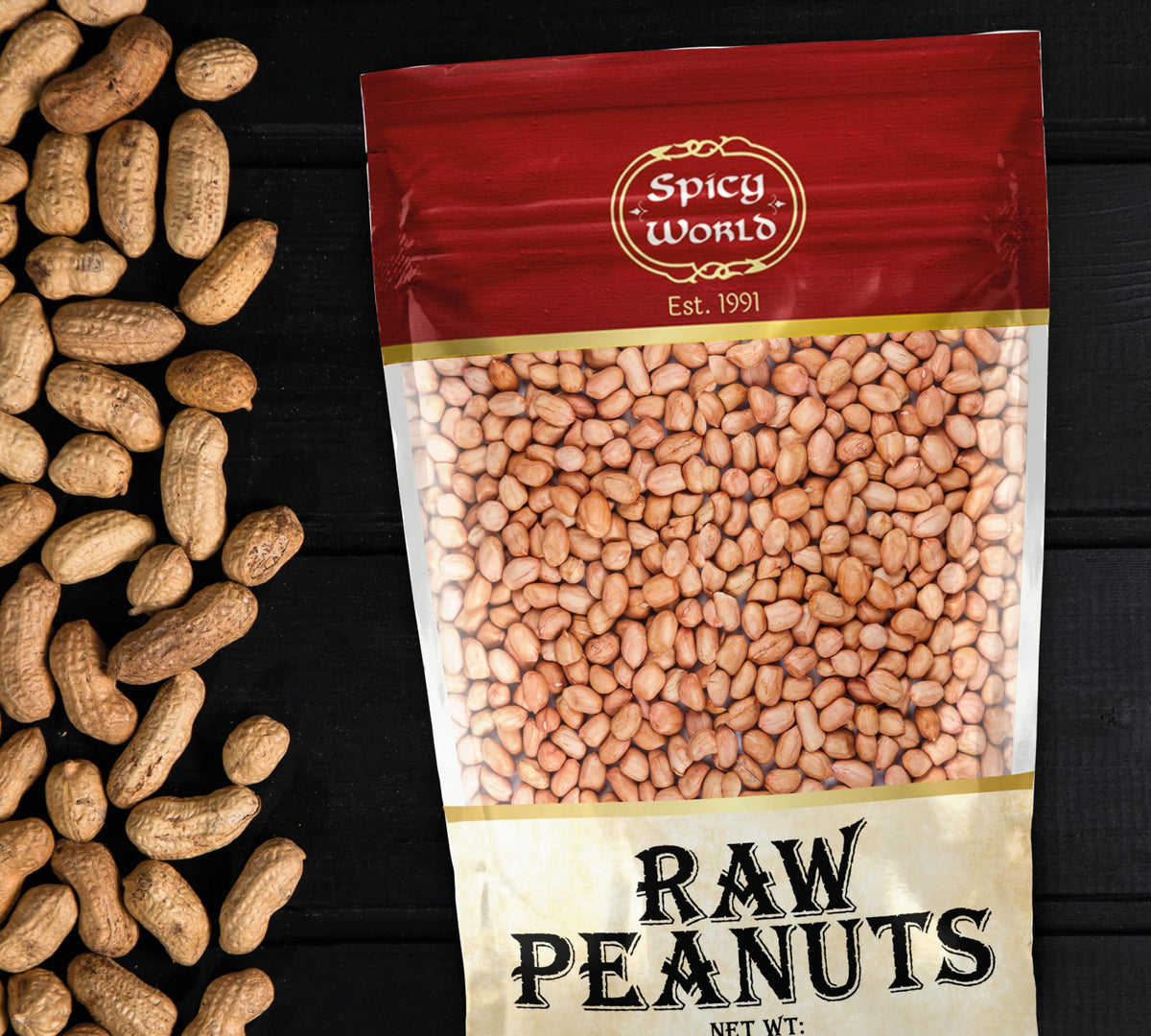 Spicy World Raw Peanuts 400g