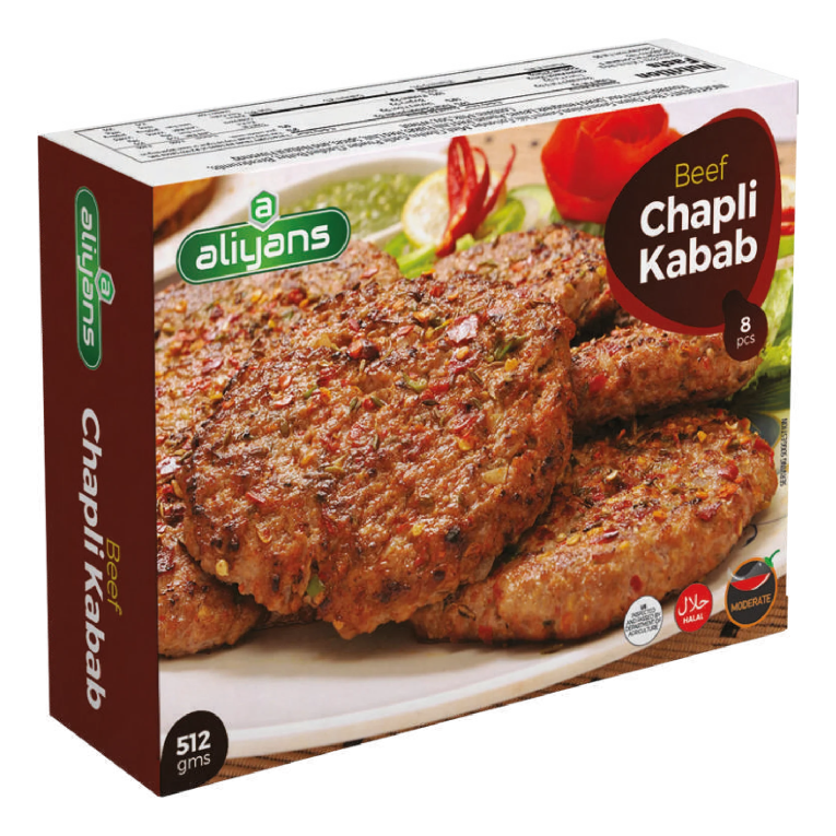 Aliyans Beef Chapli Kebab 512g