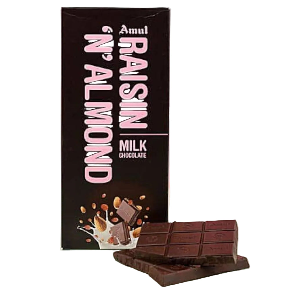 Amul Raisin N Almond Choc 150g