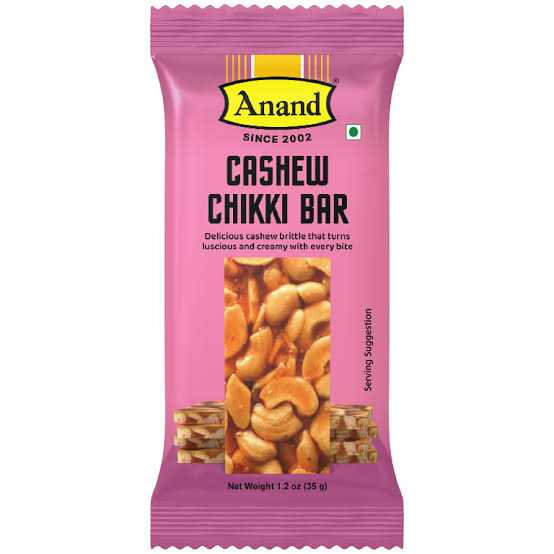 Anand Cashew Chikki Bar 35g