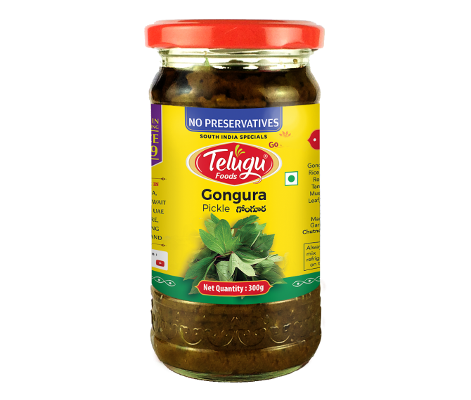 Telugu Foods Gongura Ng Pickle 300g
