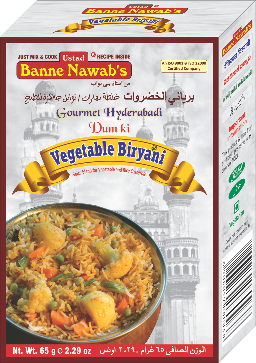 Banne Nawabs Vegetable Biryani 65g