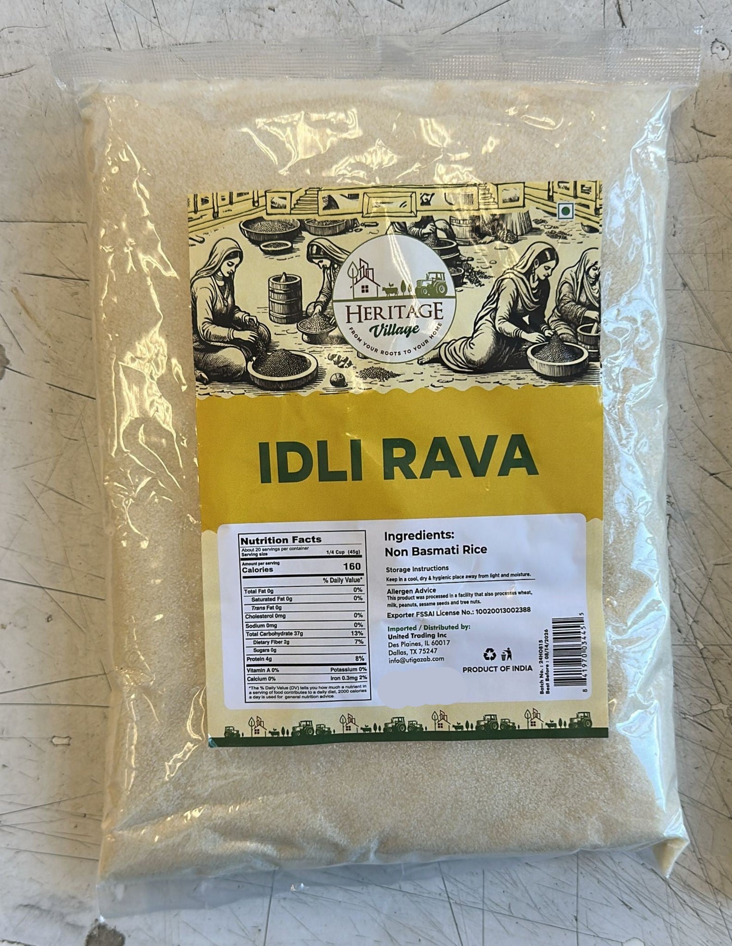 HERITAGE IDLI RAVA 4LB