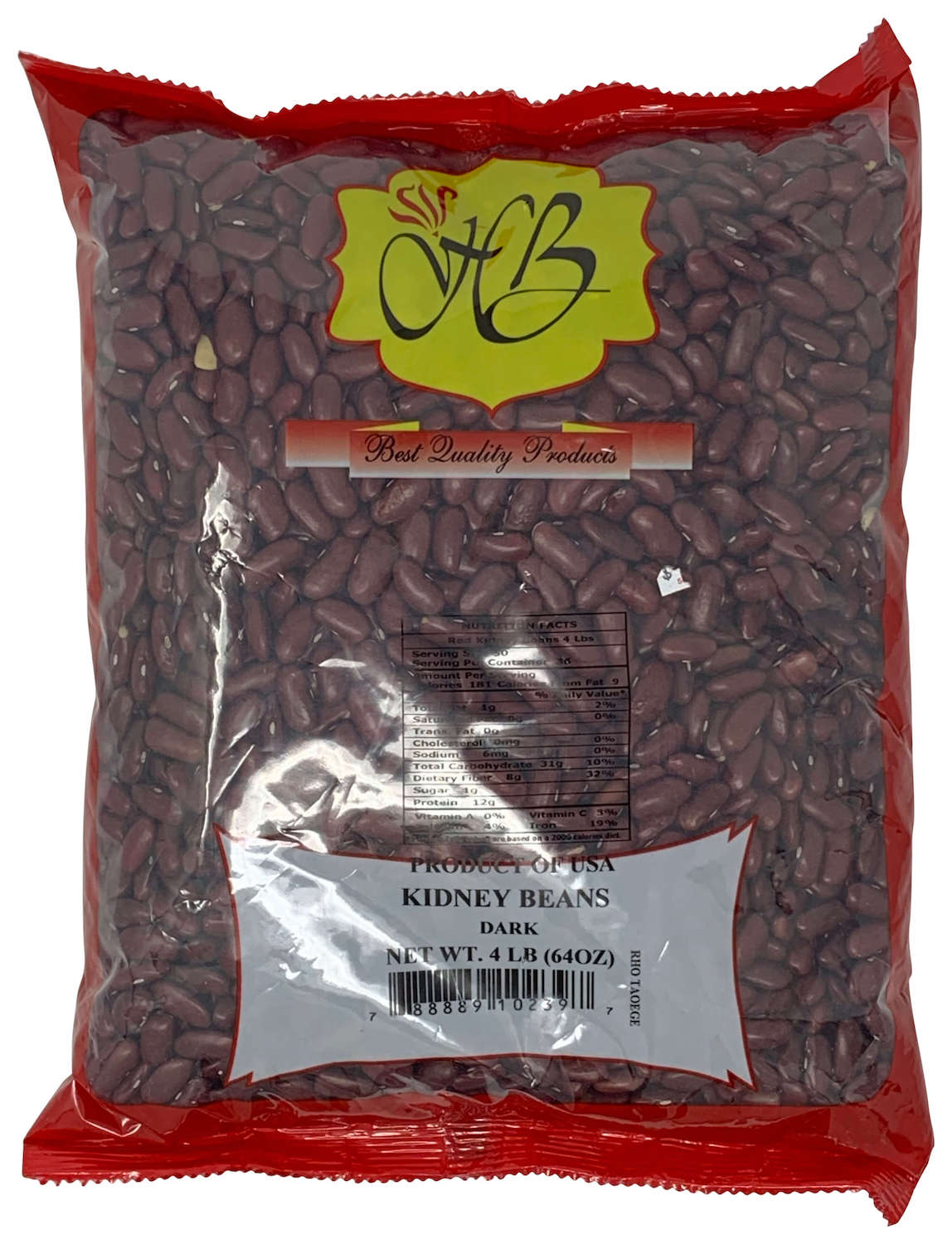 Hathi Brand Kidney Beans Dark 4lb