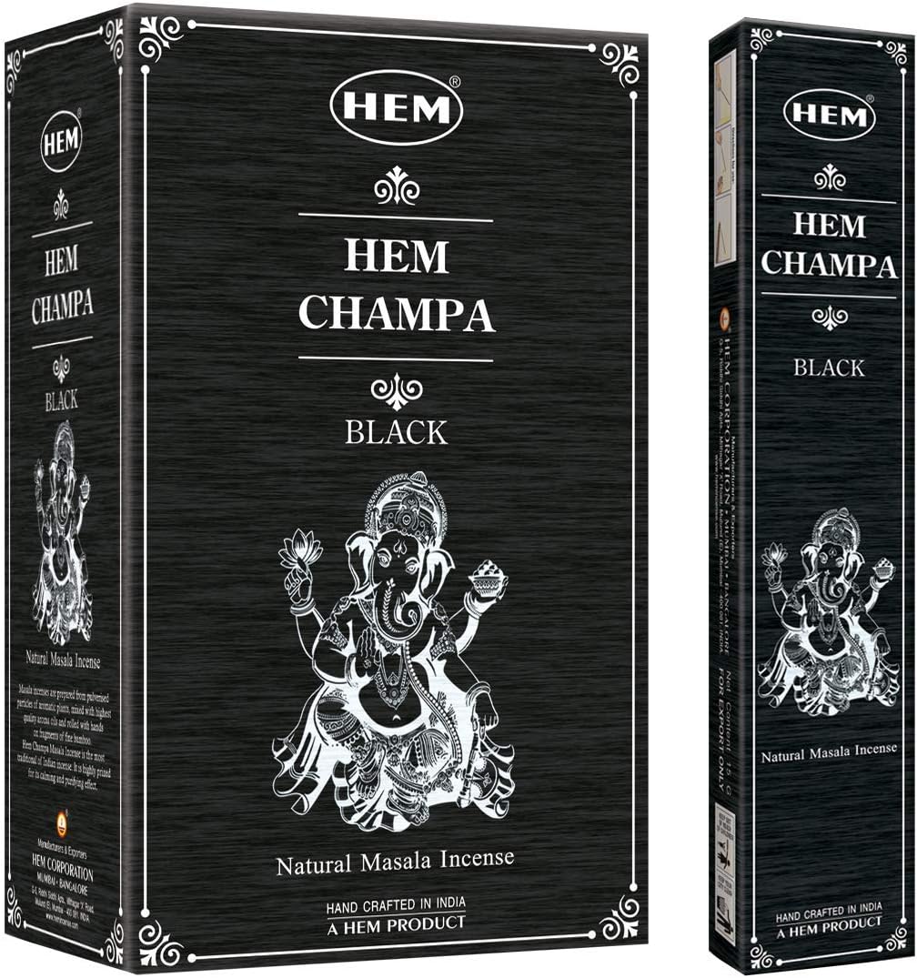 Hem Champa Black 1pc