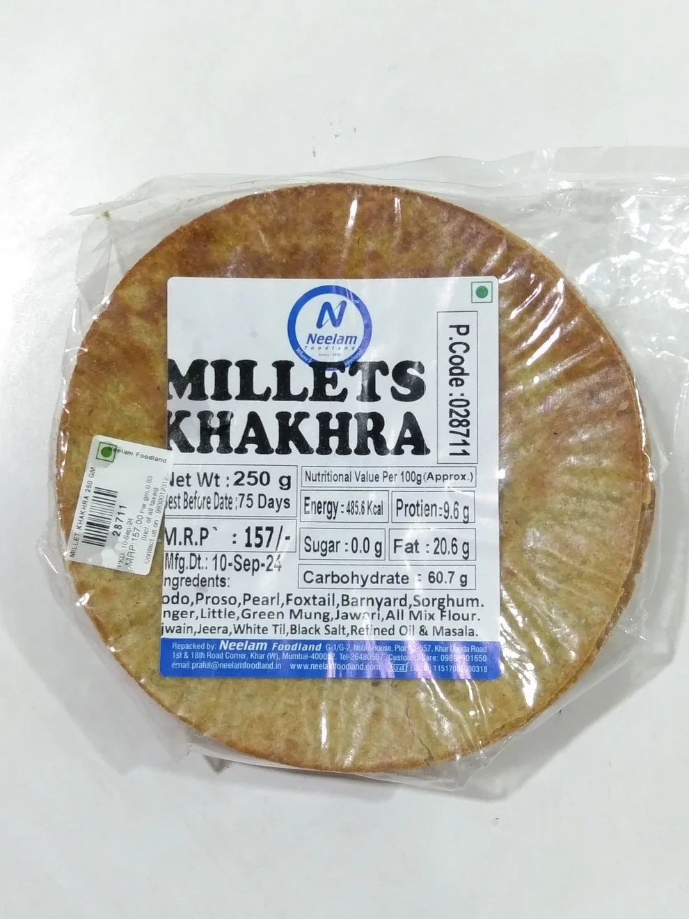 Ml Multi Millet Khakharas 250g