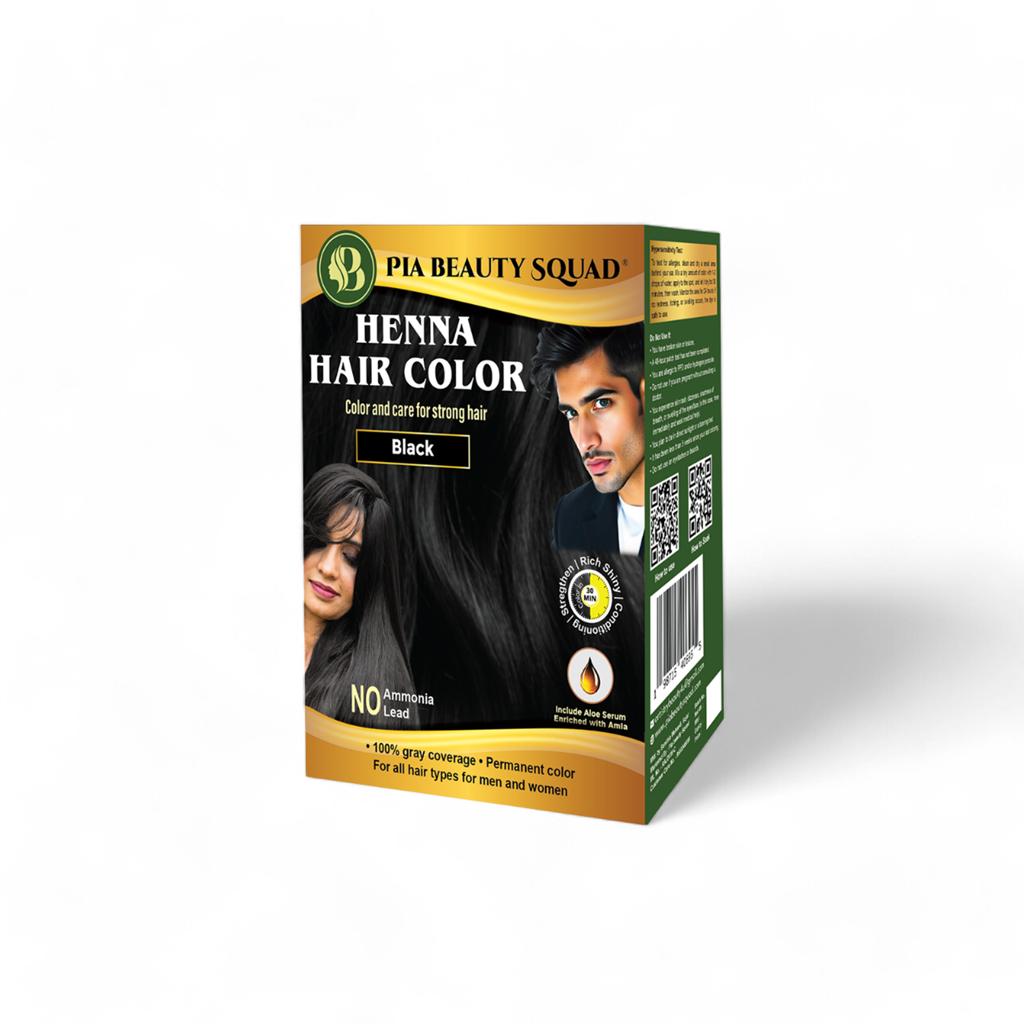 Pia Henna Hair Color Black