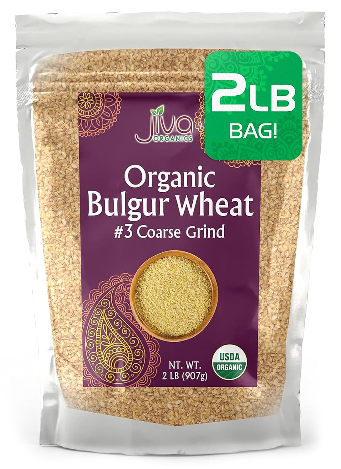 Jiva Org Bulgur Wheat #3 2lb