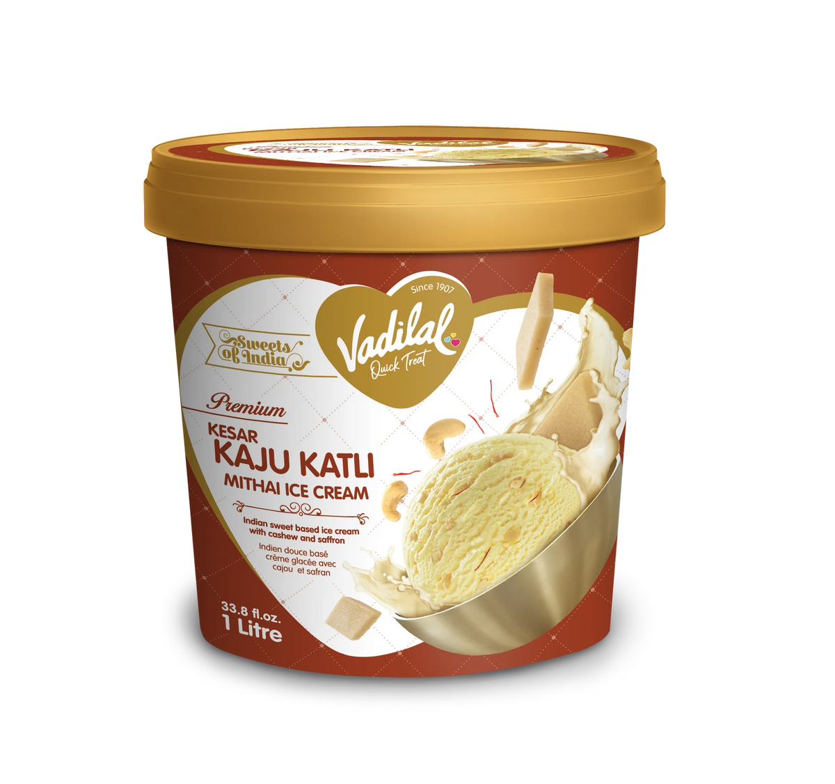 Vadilal Kaju Katli Cecream 1l