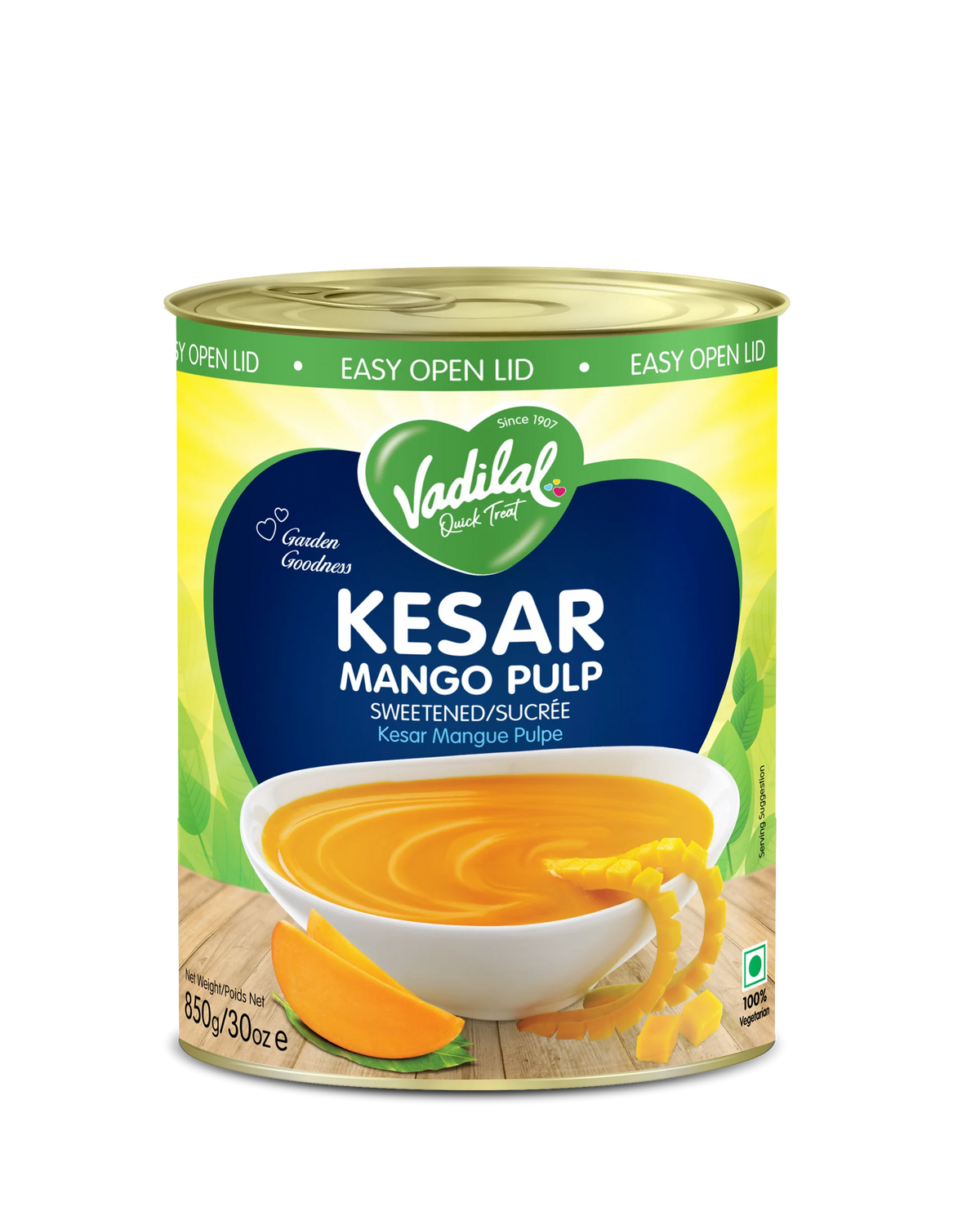 Vadilal Kesar Mango Pulp 850g