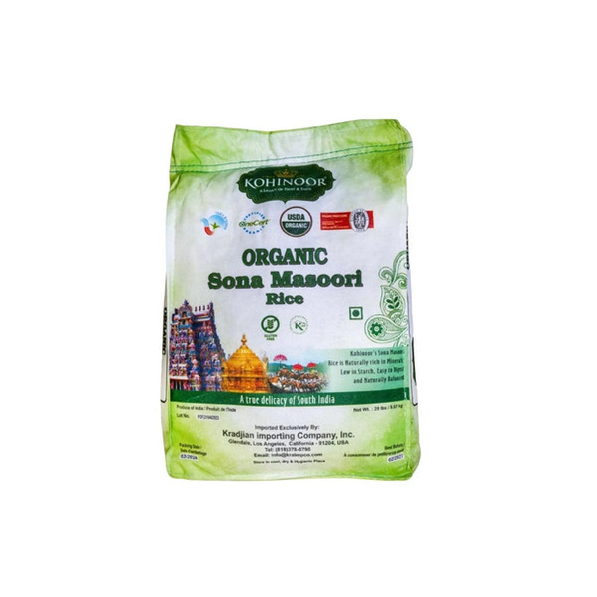 Kohinoor Org Sonamasoori 20lb