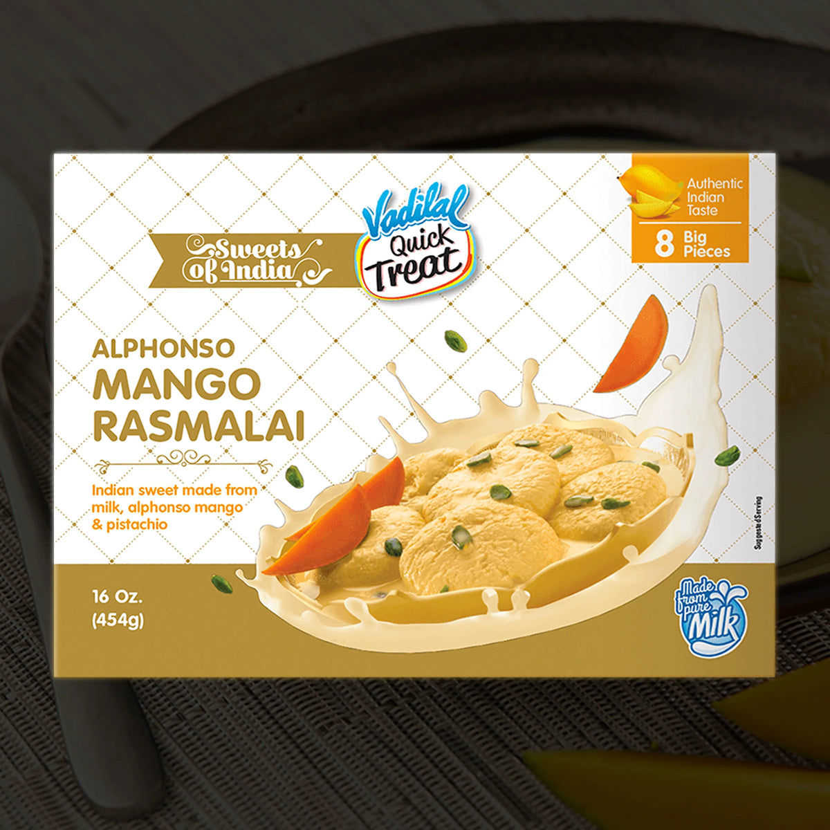 Vadilal Mango Rasmalai 454g