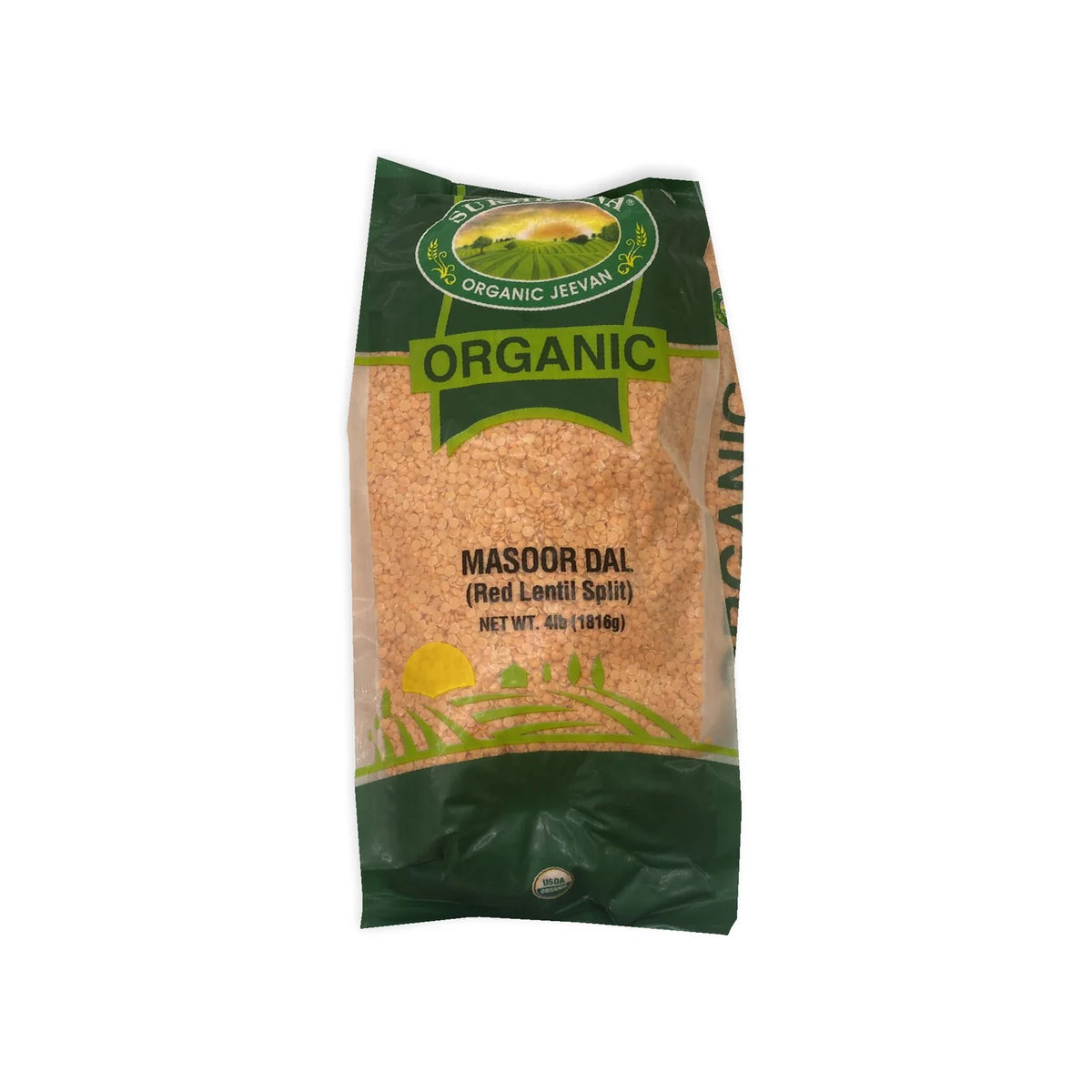 Sukhianna Org Masoor Dal 4lb