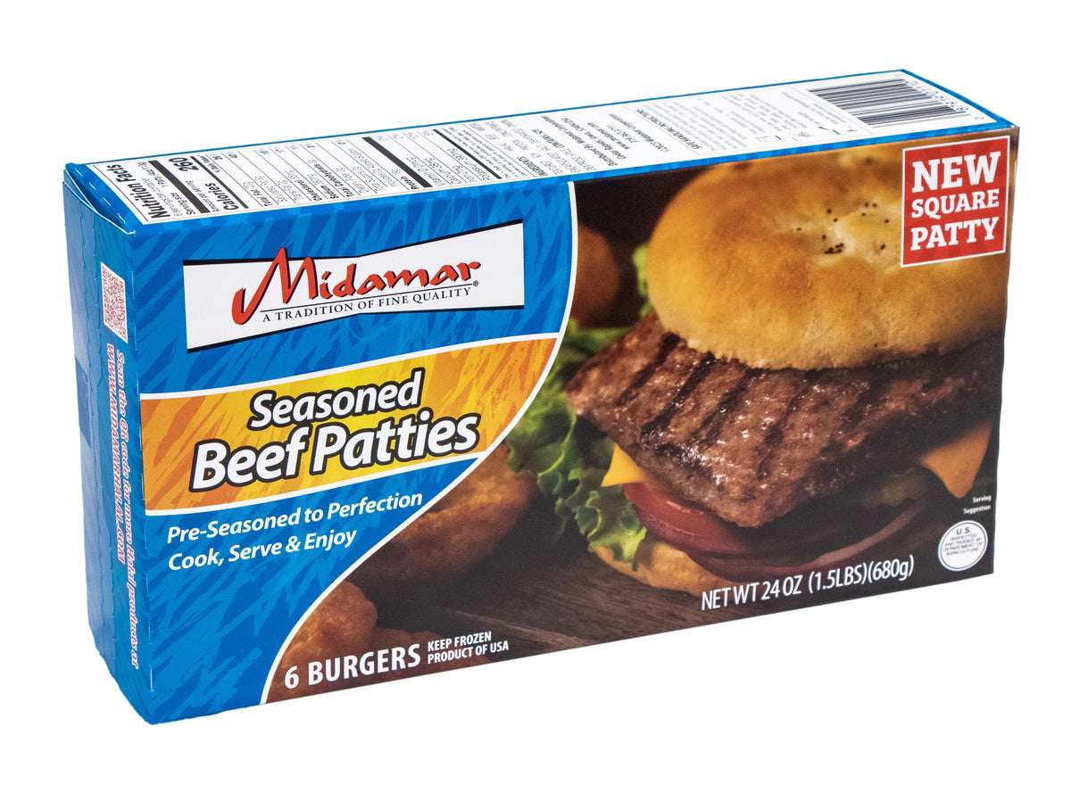 Midamar Beef Patties 6pk