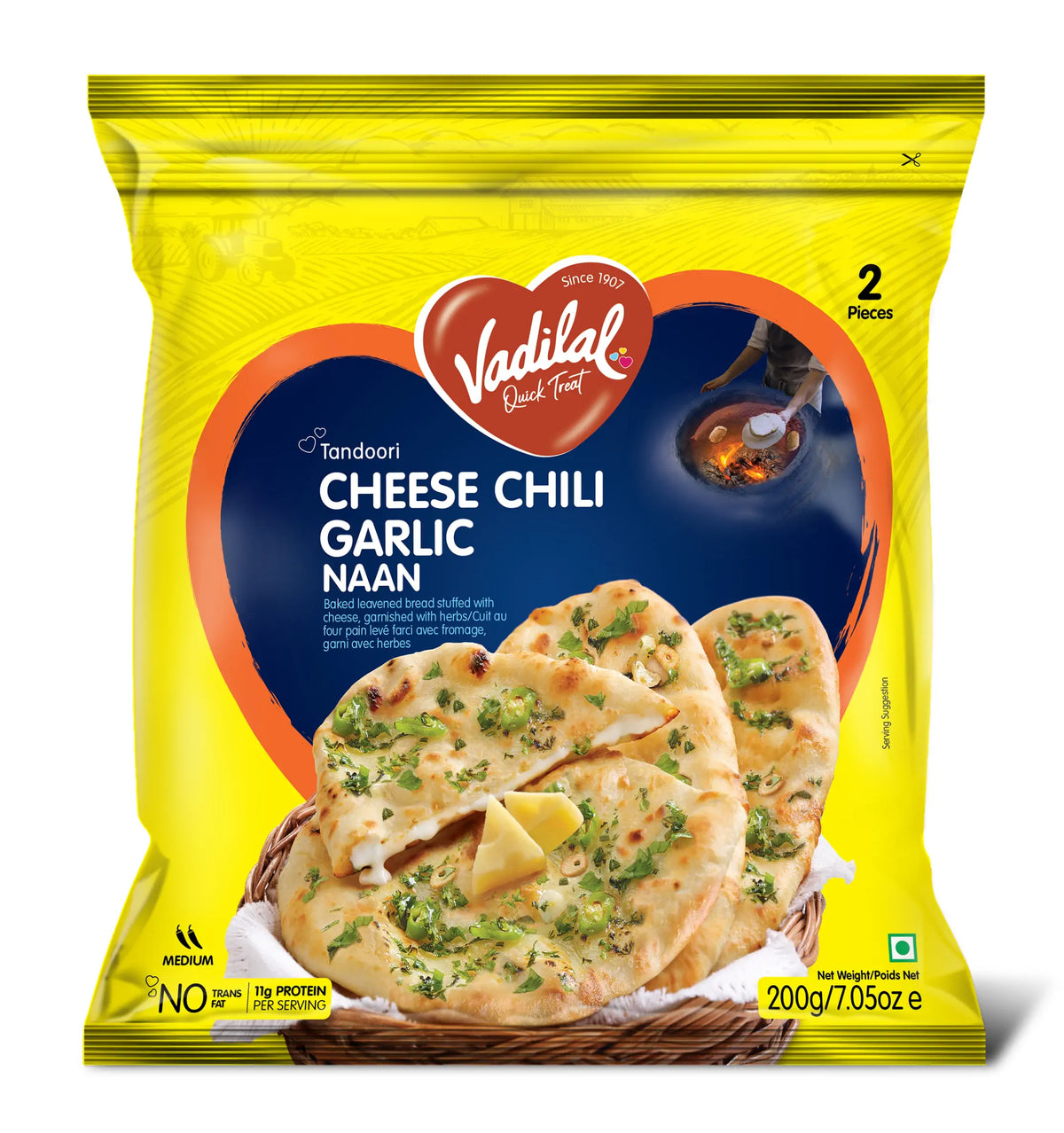 Vadilal Cc Garlic Naan 200g