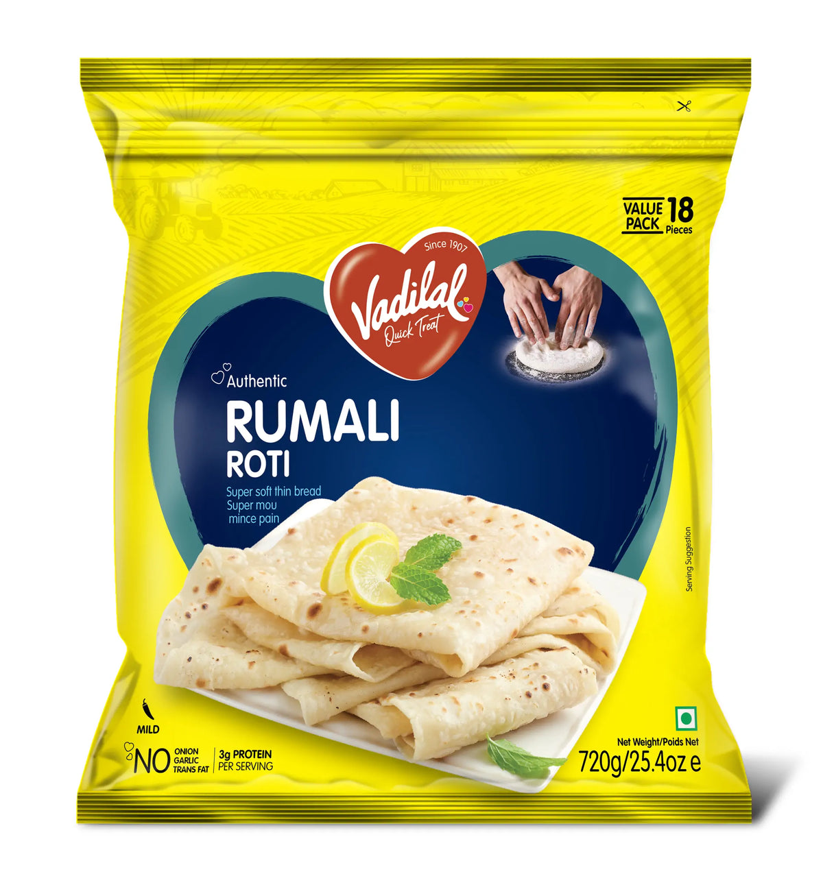 Vadilal Rumali Roti 18pc