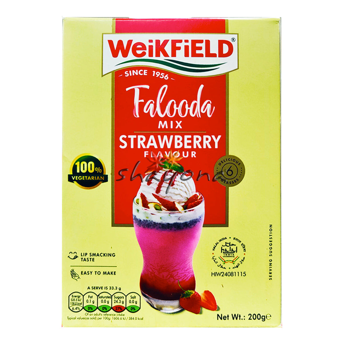 Wfd Falooda Strawberry 200g