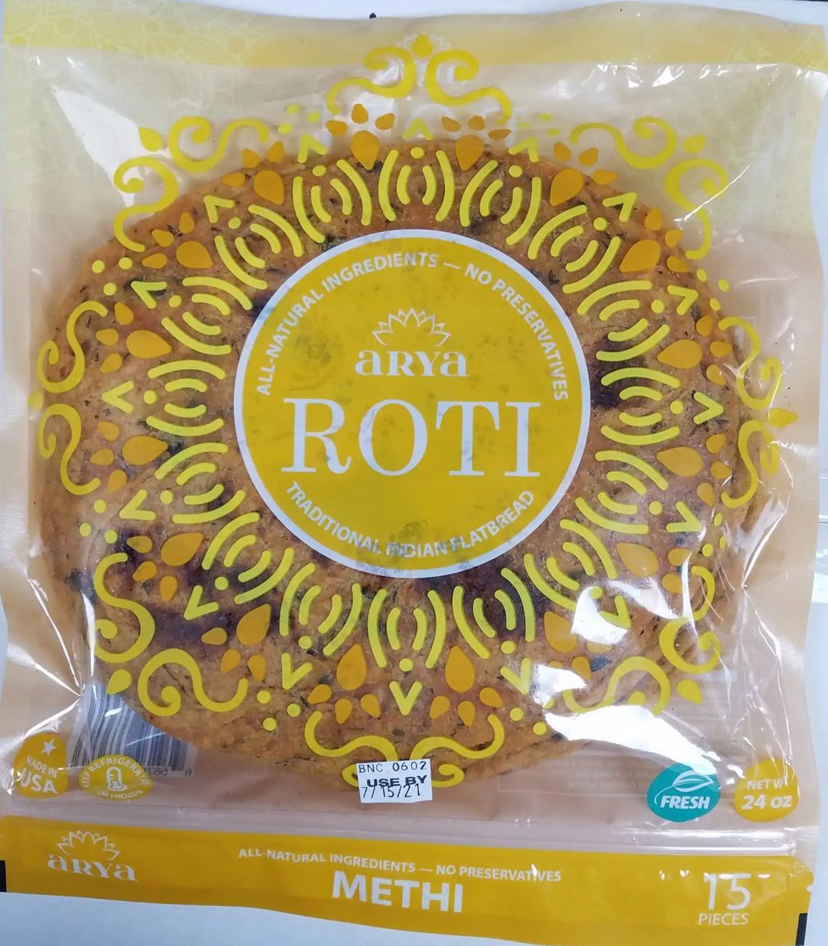 Arya Methi Roti 15pc