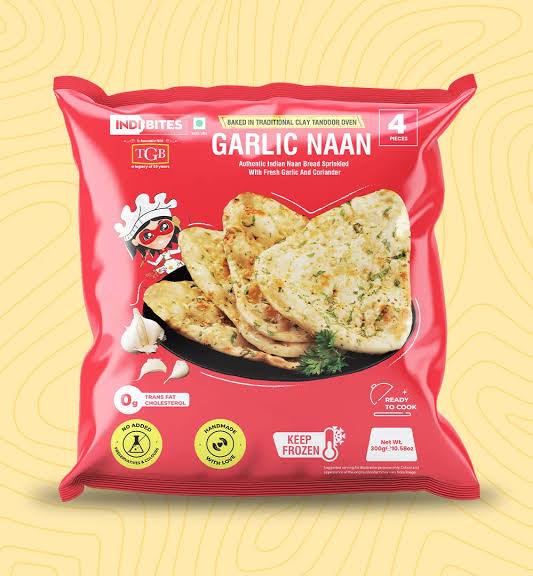 Indi Bites Garlic Naan 4pc
