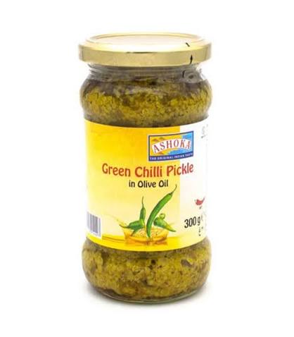 Ash Green Chilli Pickle 300g