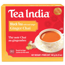 Teaindia Ginger Chai 80pck
