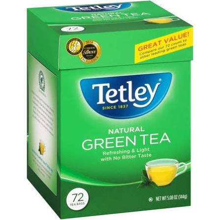 Tetly Tea Grn Tea 72pk