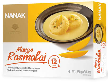 Nanak Mango Rasmalai 12pc