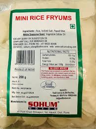 Sohu Mini Rice Fryums 200g