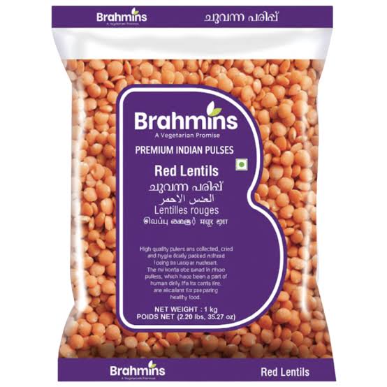 Brahmins Red Lentils 1kg