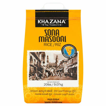 Khazana Sona Masoori 20lb