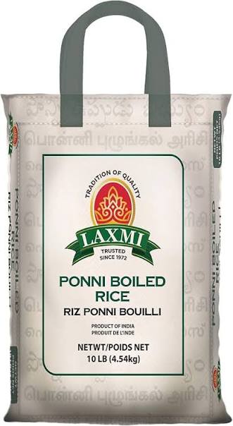 Laxmi Ponni Boild Rice 10lb