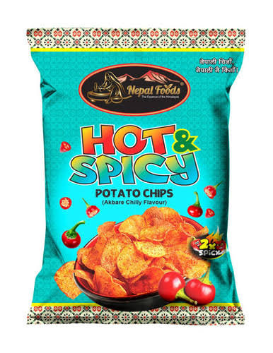 Nepal Foods Hot And Spicy P Chips 55g