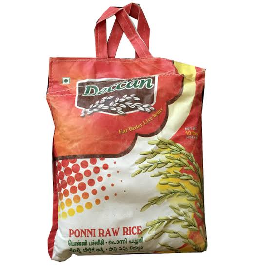 Deccan Ponni Raw Rice 10lb