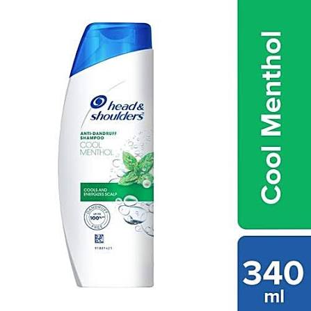 H&s Cool Menthol Shampoo 340ml