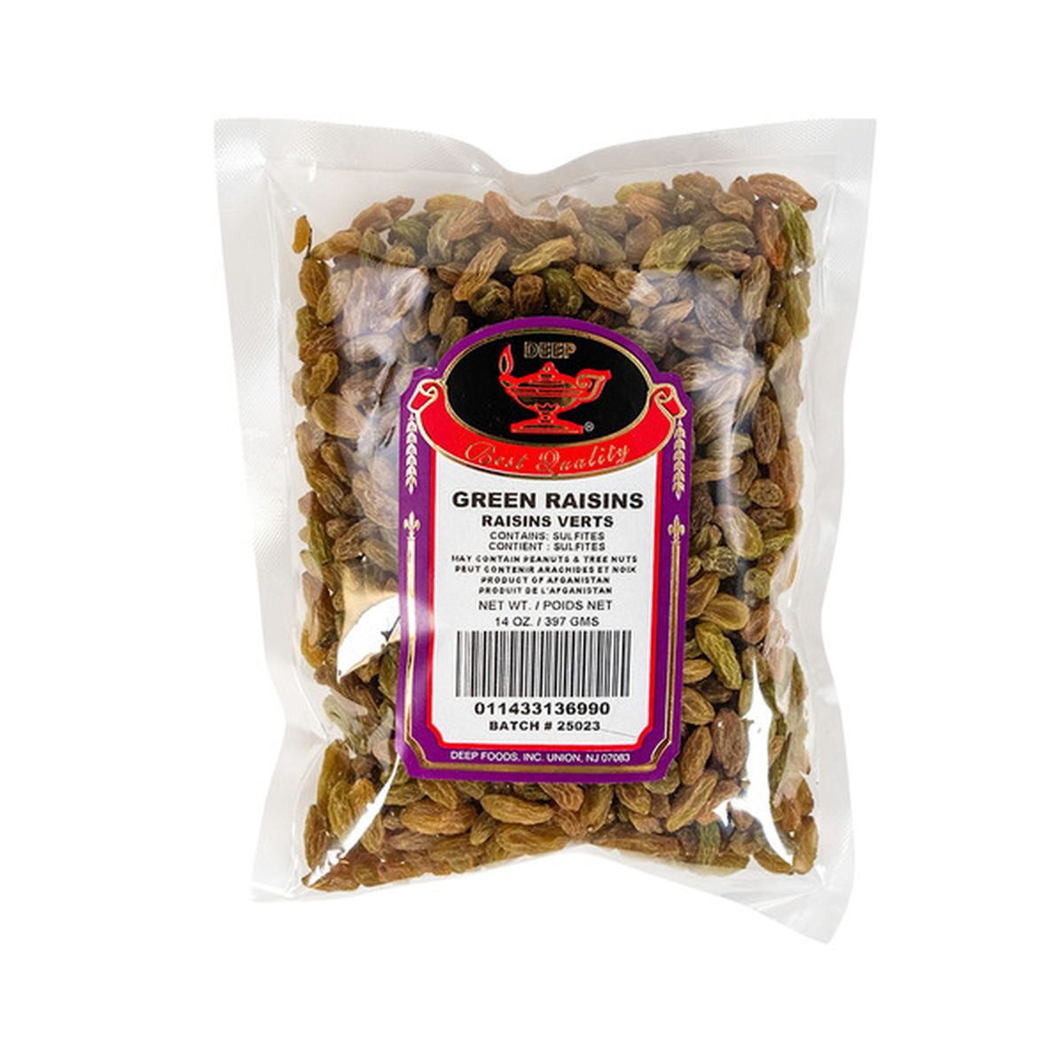 DP GREEN RAISINS 14OZ