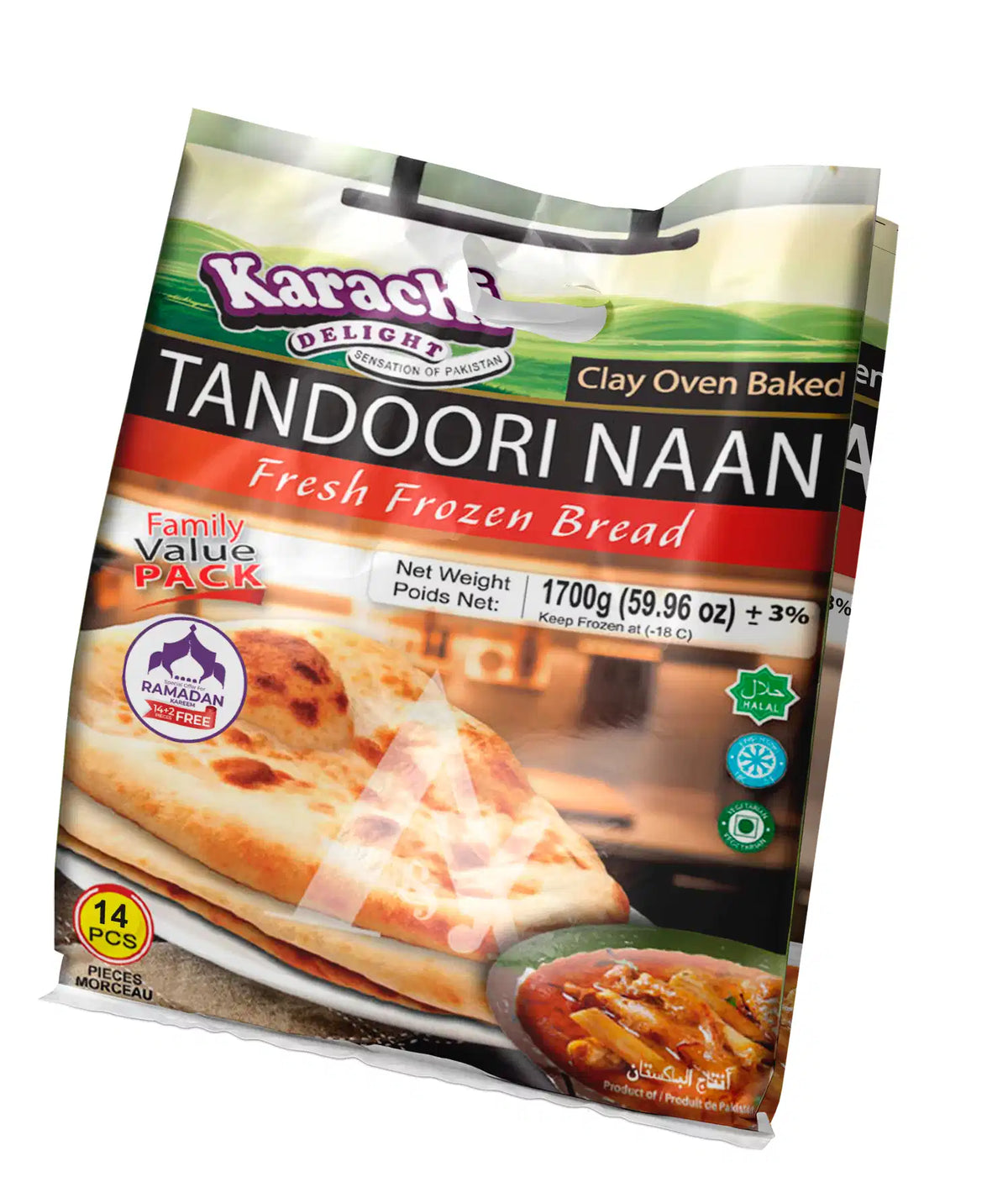 Kd Tandoori Naan Cp 14pc