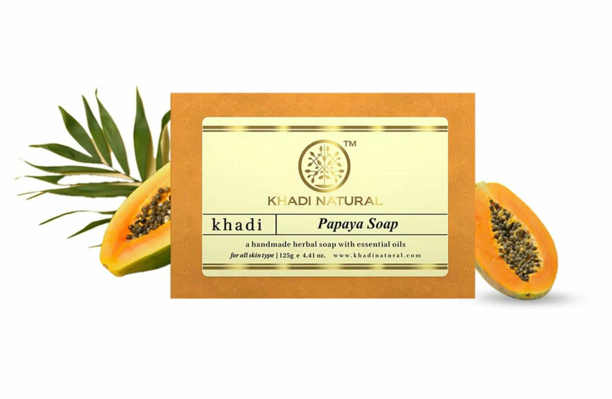 Khadi Natural Papaya Soap 125g